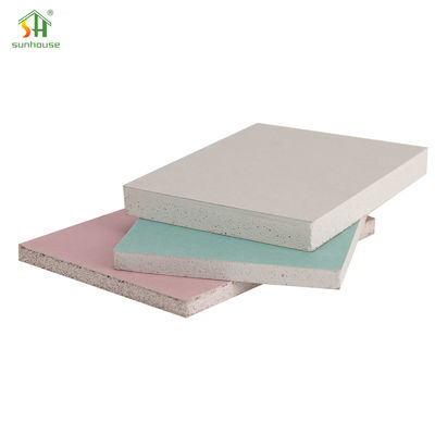 Eco Friendly Gypsum Plaster Board Lightweight 12mm Dry Wall Gypsum Board