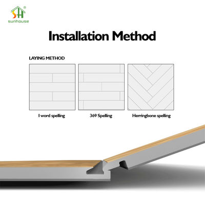Customizable SPC Click Flooring with Reaction to Fire Bf1-S1 and Thermal Resistance 0.038㎡K/W for Modern Design