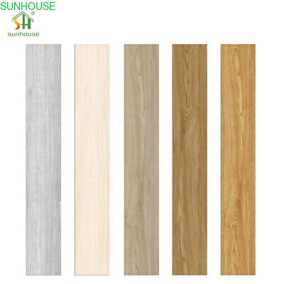 6mm SPC Stone Plastic Composite Flooring 7x48 Inch Waterproof Anti Slip R9 Fire Resistant Class B for Residential and Light Commercial