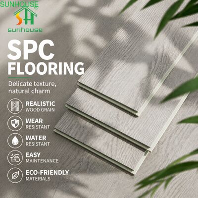 良い価格 防水硬質コアシロアリ防止 SPC クリックフローリング板屋内外装装飾用 オンライン