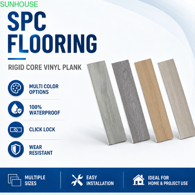 良い価格 防水 防火 防擦 SPC ビニール 床 オーダーメイド 耐磨 層 オプション オンライン
